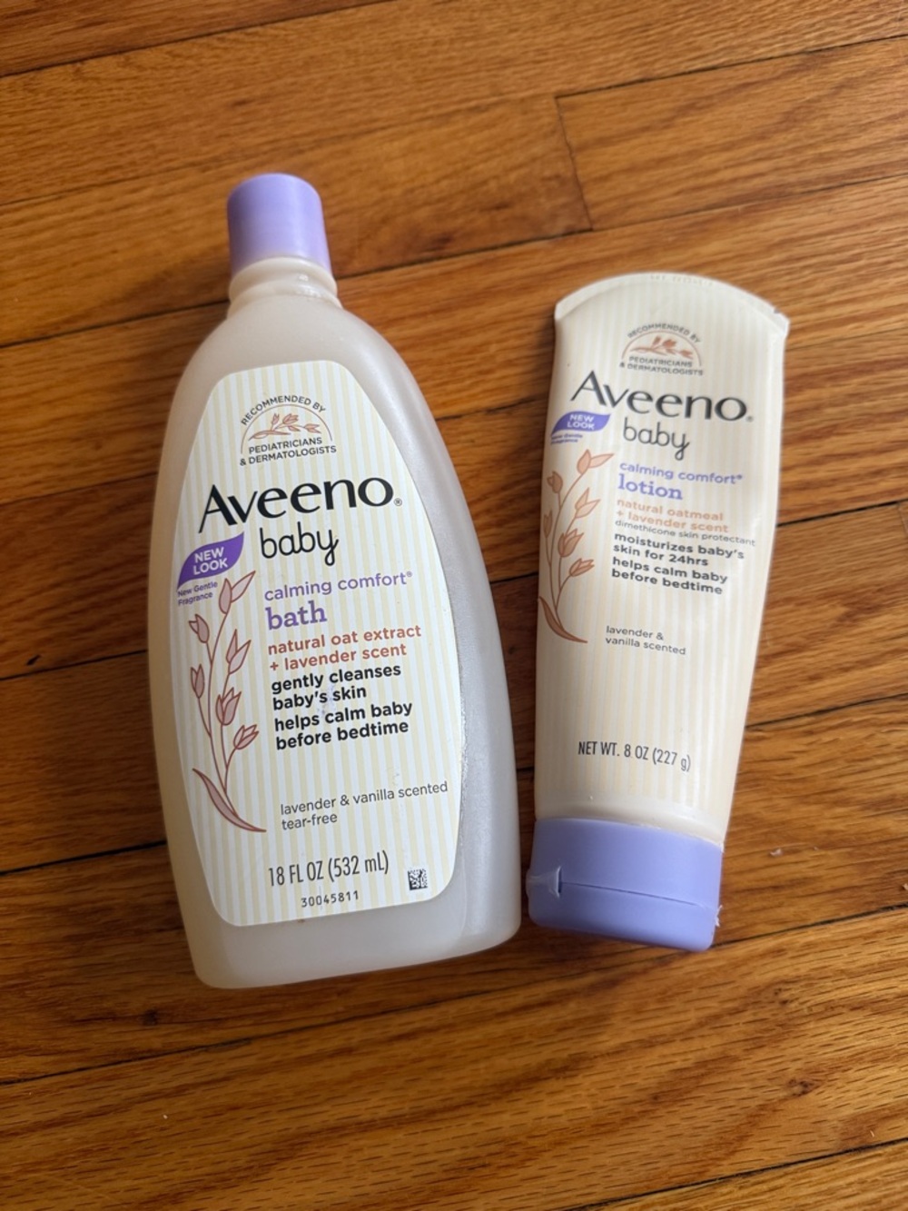 Aveeno Baby Calming Comfort Bath & Lotion Set - Lavender (Purple Accents)